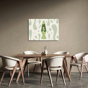 Üveg kép - Hippik, lávalámpa (70x50 cm)