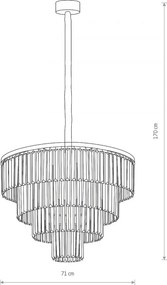 Függeszték Fekete CRISTAL