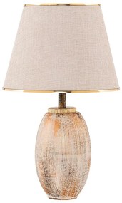 RAMZES asztali lámpa 1xE27/40W/230V krémszínű/arany