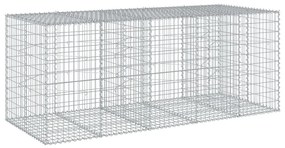 horganyzott vas gabion kosár fedéllel 250 x 100 x 100 cm