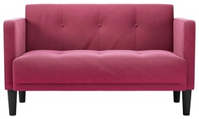 bordó bársony loveseat kanapé 111 cm