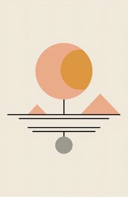 Poszter 53x81cm Geometrikus utópia