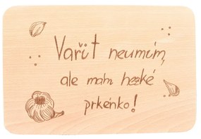 InDecor fa vágódeszka Vařit neumím, 30 x 20 x 1 cm
