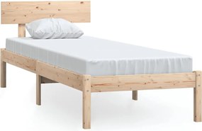 vidaXL tömör fenyőfa ágykeret 90 x 200 cm