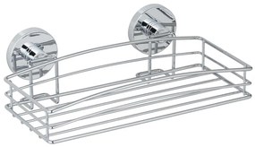 WENKO 20883100 - VACUUM-LOC kerek acélpolc, 26x15,3 cm, fényes króm 20883100