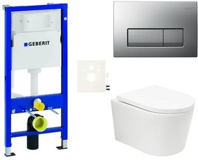 Geberit fali WC szett előtétfalas szereléshez + SAT BREVIS WC SIKOGESBRTORD50