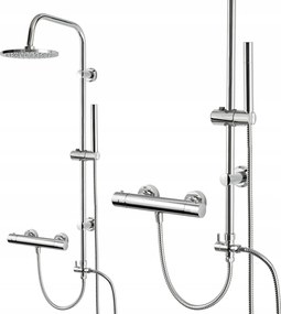 Zuhanyoszlop Zuhanyszett Termosztátos Csapteleppel