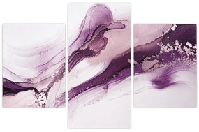 Kép - Lila folyadék művészet (90x60 cm)