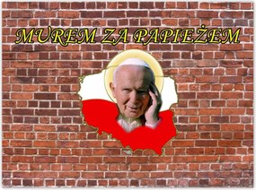 Poszterek 135x100 Fal a pápa mögött