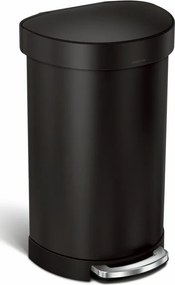 Simplehuman PedĂĄlos szemeteskosĂĄr 45 l FĂ©lkör alakĂș Fekete matt