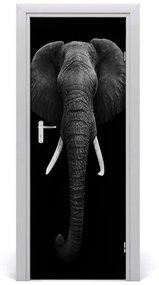Ajtóposzter öntapadós afrikai elefánt 75x205 cm