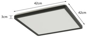 Brilagi - LED Fürdőszobai lámpa ULTRA SLIM LED/24W/230V 42x42 cm fekete IP54