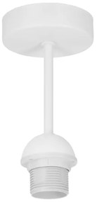 Felületre szerelt BORHO csillár 1xE27/60W/230V fehér/juta