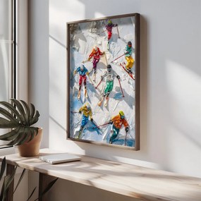 HUM075 keretezett MDF falikép, 50 x 70 cm