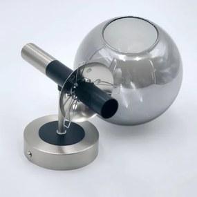 Fali lámpa ROLLO 1xE14/5W/230V matt króm/füstös