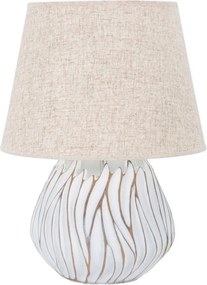 Bézs asztali lámpa textil búrával (magasság 48 cm) Honduras – Mauro Ferretti