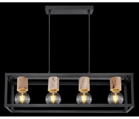 Globo 15476-4H - Csillár zsinóron HAGAR 4xE27/60W/230V