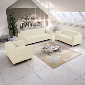 3-személyes, textilbőr bézs, HOMKER