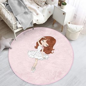 Rózsaszín gyerek szőnyeg ø 120 cm Comfort – Mila Home
