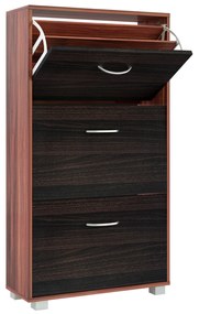 Casaria® Cipős szekrény 115x60x24 cm - barna