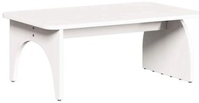 Dohányzóasztal Fehér 80 x 50 x 31 cm Tömör fenyőfa