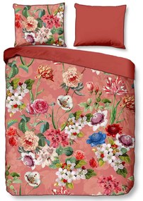 Narancssárga kétszemélyes-hosszabbított pamut-szatén ágyneműhuzat 240x220 cm Amalia – Descanso