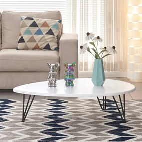 Fehér MDF Dohányzóasztal 94×69 cm. AF-3013 WT