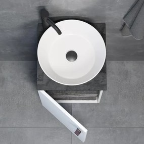 TAARNHOLM fehér fürdőszobaszekrény mosdóval