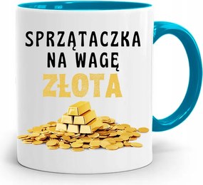 Takarítónőnek Kék Bögre Születésnapi Ajándék fényképes nyomtatással