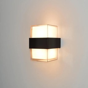 ITALUX OWL-4682-3K MARTI Modern Kültéri Fali Lámpa Fekete LED IP54