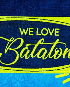 BALATON Strandtörölköző kék-zöld 2024 160x86cm