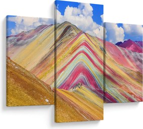 Kép - Rainbow Mountain, Peru (90x60 cm)
