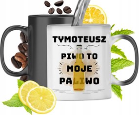 Mágikus bögre Timóteusnak Fekete matt nyomott mintával 330ml