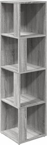 vidaXL szürke sonoma színű szerelt fa sarokszekrény 33 x 33 x 132 cm