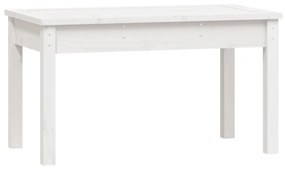 fehér tömör fenyőfa kerti pad 80x44x45 cm