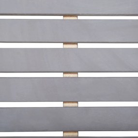 5 darabos szürke tömör akácfa kültéri étkezőszett
