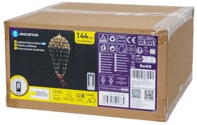 Aigostar - Kültéri karácsonyi LED dekoráció, 3×AA elemmel, IP44 védettség, Télapó