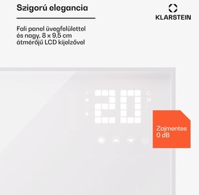 Klarstein Wonderwall Smart Bornholm, infravörös hősugárzó, 120 x 100 cm, 1200 W, applikáció