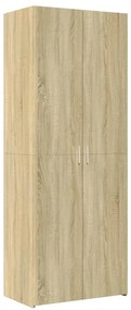 sonoma tölgy szerelt fa tárolószekrény 70 x 42,5 x 225 cm