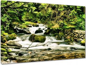 Festmények 120x80 Folyó a Tátrában