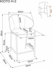 Bárszék KIOTO, kasmír/világos bézs