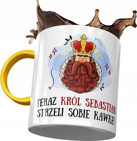 Sárga bögre Sebastian Férj Kolléga Ajándék Nyomtatott Fotóval