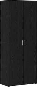 vidaXL Magasfiú Musta tammi 70 x 42.5 x 185 cm Faanyag
