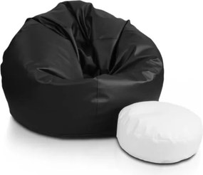 Babzsák Sakwa L eco-bőr TiaHome - Fekete