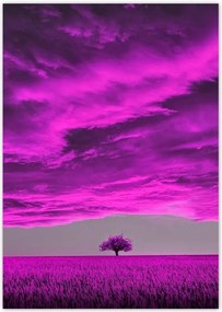 Poszterek A0 Pion Lila tåjkép