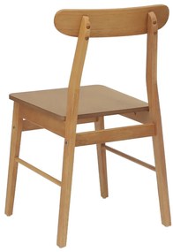 Étkezőszék 2 pcs Természetes Tömör fa