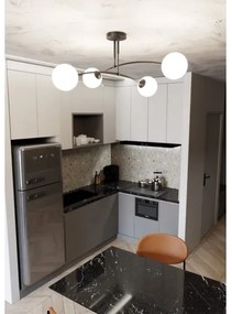 Csillár PREGOS 4xE14/10W/230V fekete