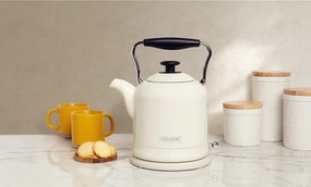 Krémszínű rozsdamentes acél vízforraló 1,5 l Highclere – Haden