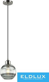 ELDLUX SMOKE Függeszték Füstös Üveg 1×E27 Max 60W
