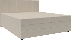 Boxspring ágy, bézs, 180x200, ALEXA